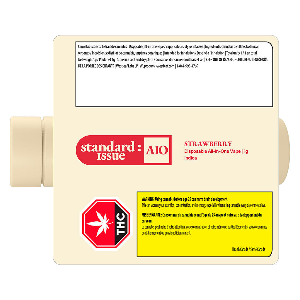 STANDARD ISSUE STRAWBERRY (IND) PEN - 1G