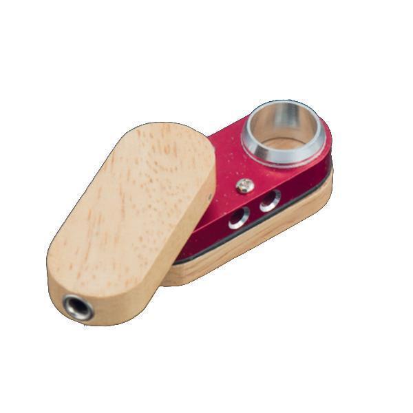 NON BRANDED WOOD & METAL MONKEY POCKET PIPE