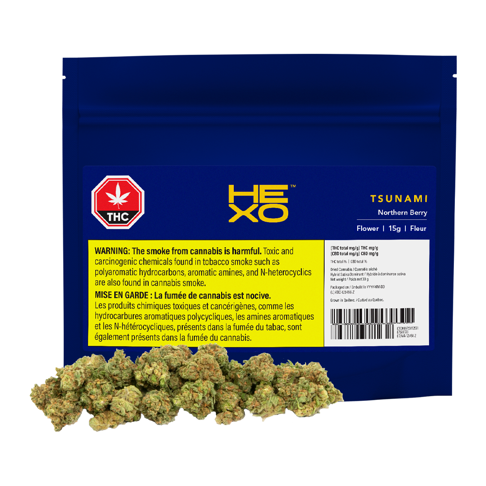 HEXO TSUNAMI FLOWER (IND) DRIED - 15G