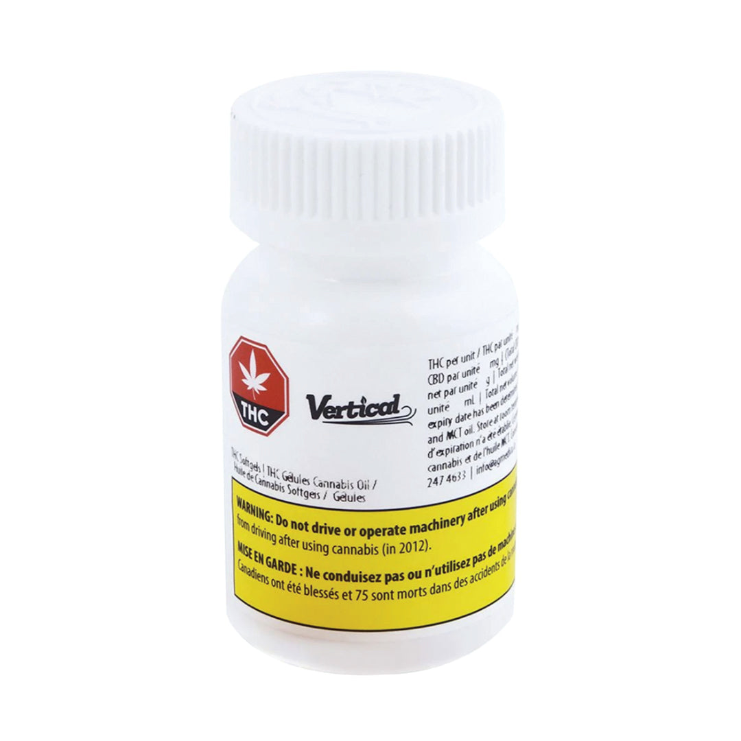 VERTICAL CANNABIS THC (IND) SOFT GELS - 8MG X 15