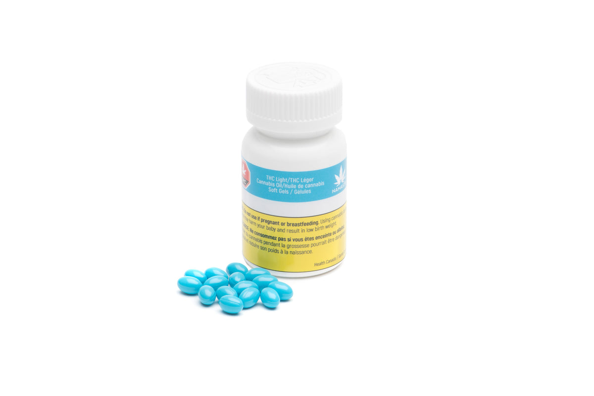NAMASTE THC LIGHT CAPS (H) SOFT GELS - 2.5MG X 15