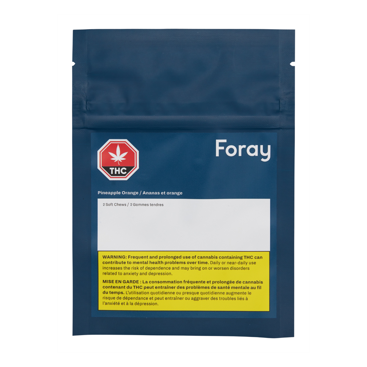 FORAY PINEAPPLE ORANGE (H) CHEW - 10MG CBD X 2