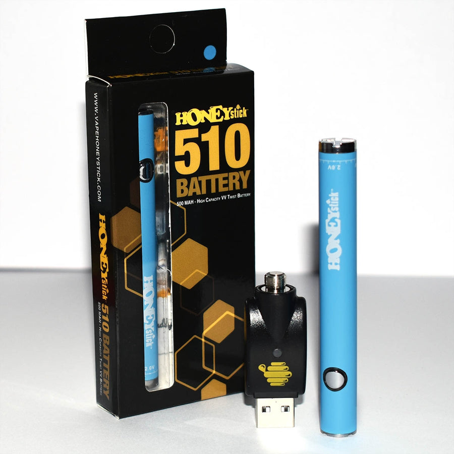 HONEYSTICK TWIST 500MAH VVOLTAGE 510 BATTERY - ASSRT COLOURS