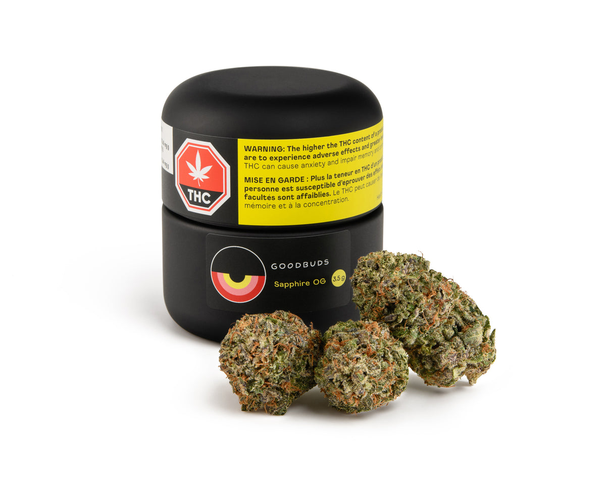 GOOD BUDS SAPPHIRE OG (IND) DRIED - 3.5G
