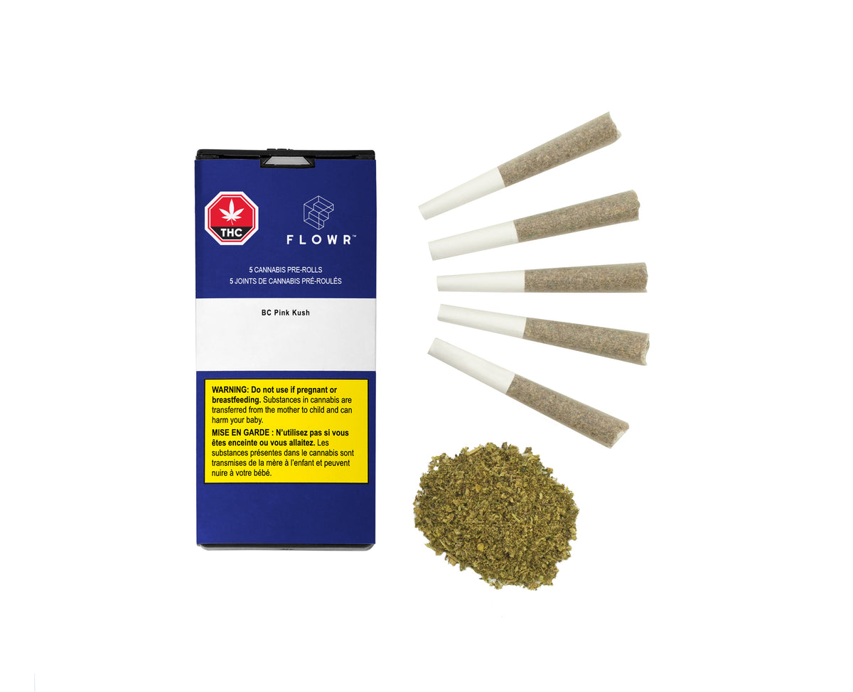 FLOWR BC PINK KUSH (IND) PRE-ROLL - 0.5G X 5