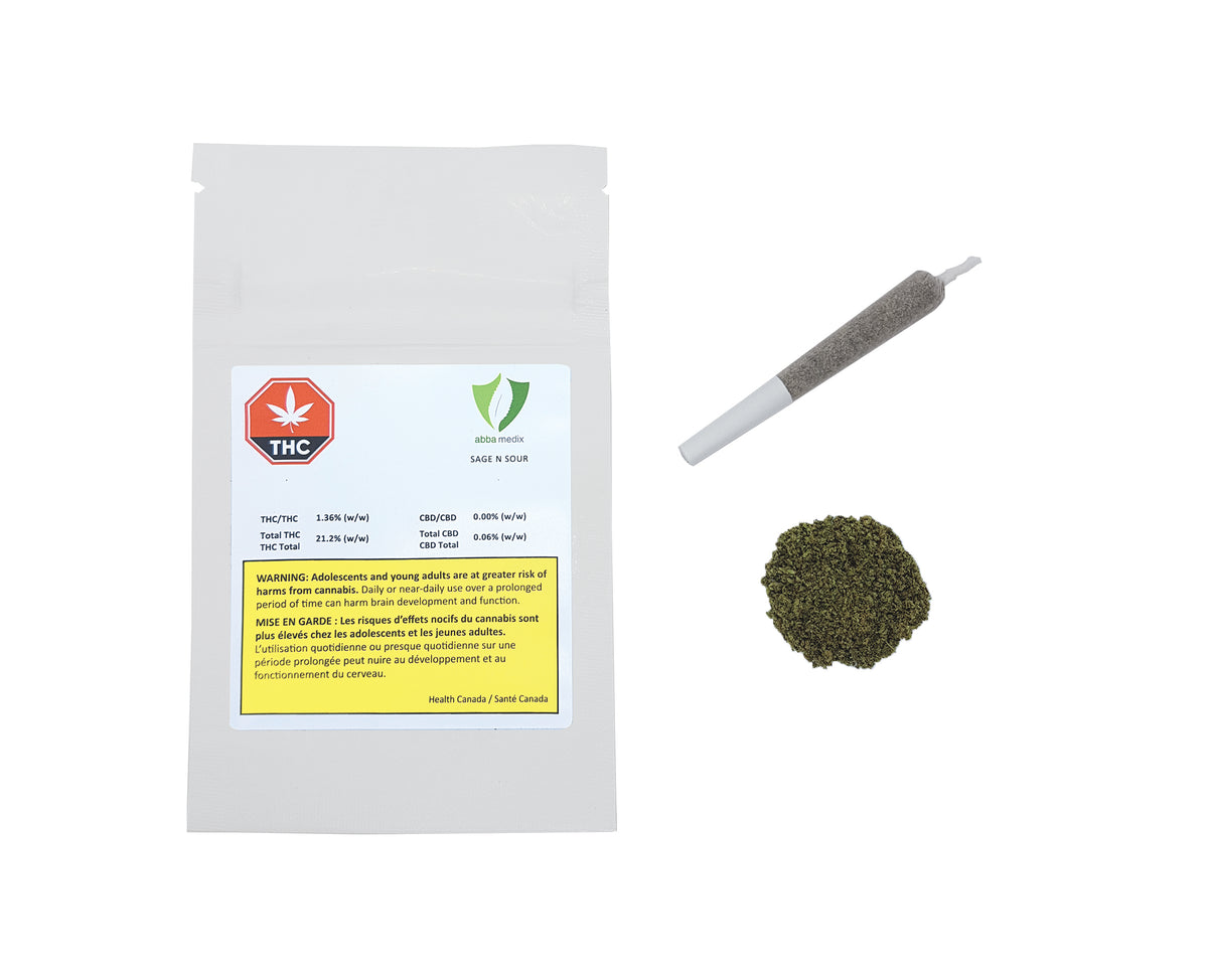 ABBA MEDIX SAGE N SOUR (S) PRE-ROLL - 0.5G X 1