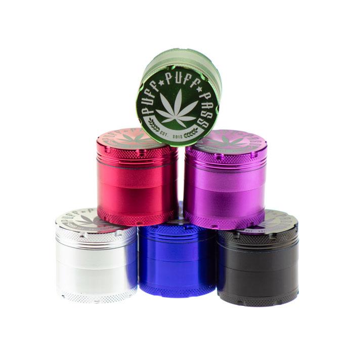 PUFF PUFF PASS ALUMINUM 4PC GRINDER - 40MM