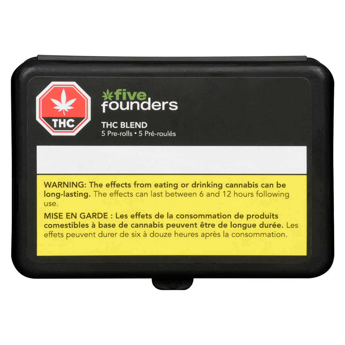 FIVE FOUNDERS THC BLEND HOUSE BUD (H) PRE-ROLL - 0.5G X 5