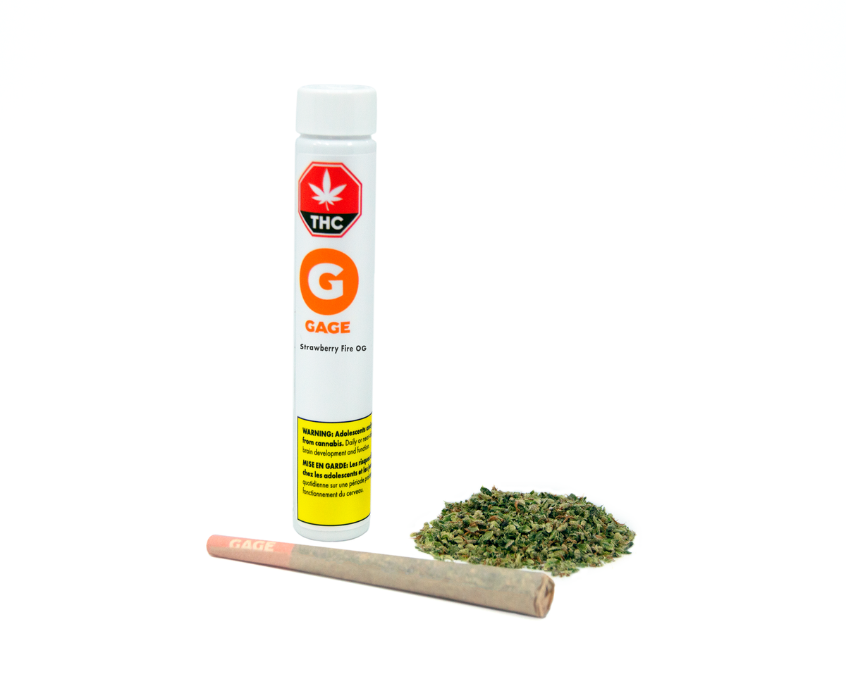 GAGE STRAWBERRY FIRE OG (IND) PRE-ROLL - 1G X 1