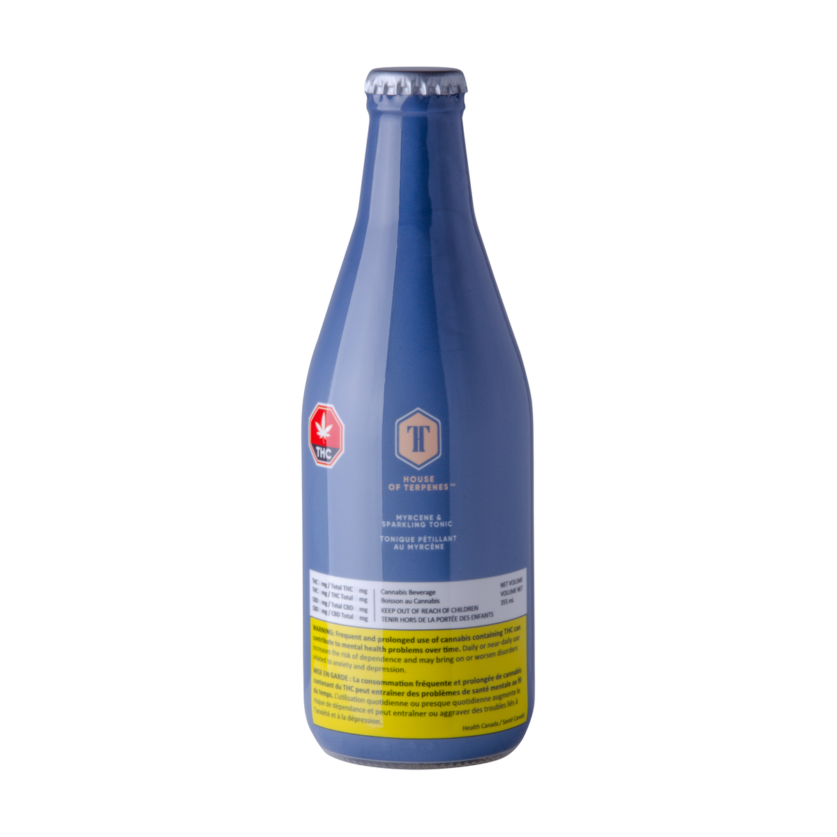 HOUSE OF TERPENES MYRCENE (H) BEV - 5MG THC : 5MG CBD X 355M