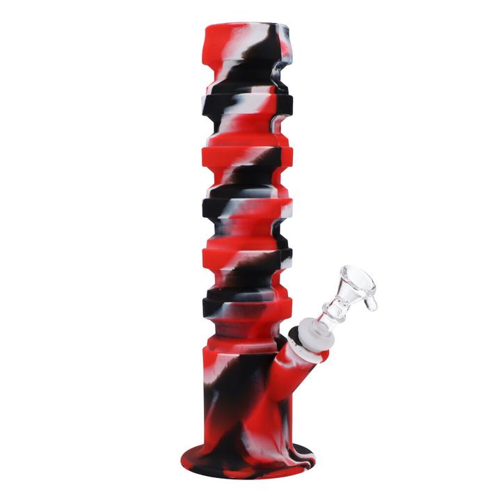 NON BRANDED SILICONE FLEXIBLE STRAIGHT W/ GLASS BOWL - 11.5"