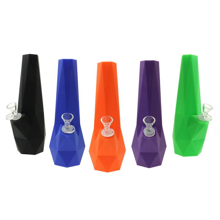 NON BRANDED SILICONE WATER PIPE DIAMOND 10”