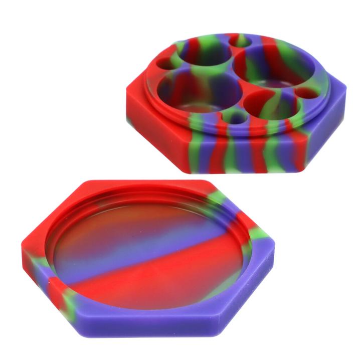 NON BRANDED SILICONE CONTAINER - HEXAGON - 110ML