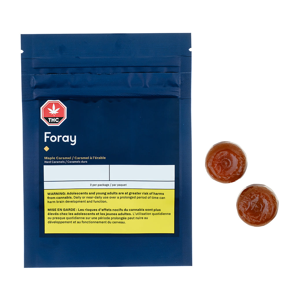 FORAY MAPLE CARAMEL (H) CANDY - 5MG THC X 2