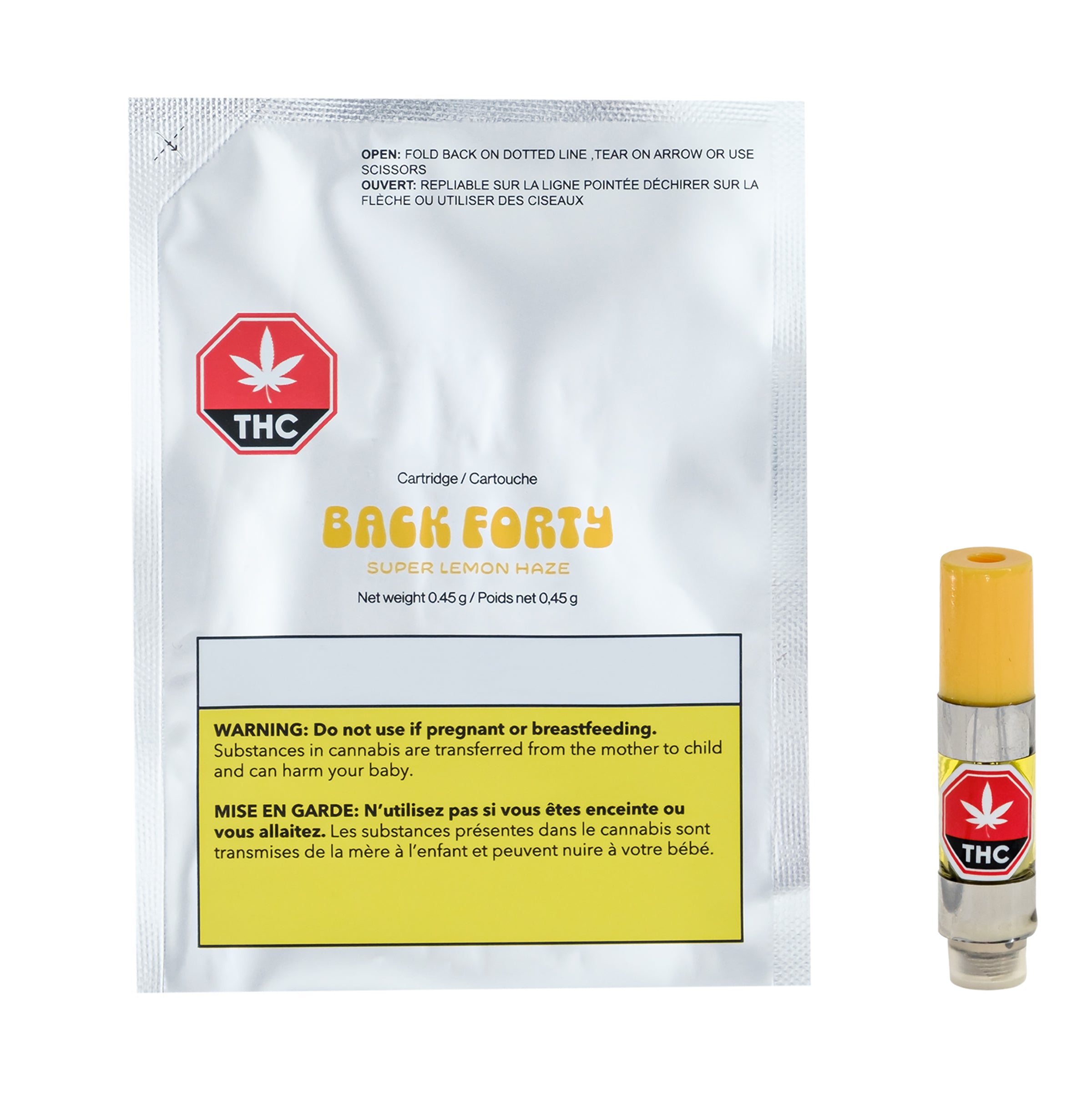 BACK FORTY SUPER LEMON HAZE (S) 510 - 0.45G