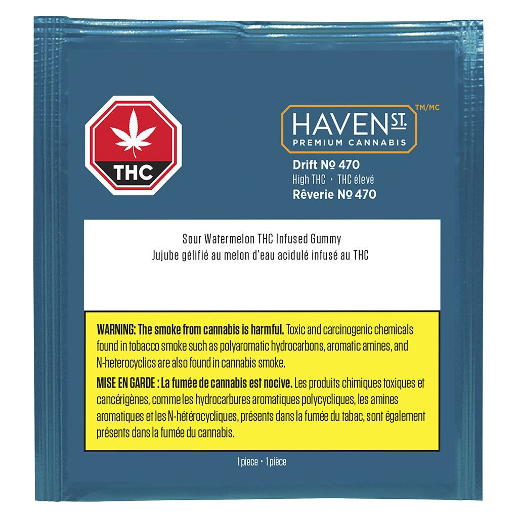 HAVEN ST NO 470 SOUR WATERMELON (H) CHEW - 10MG THC X 1