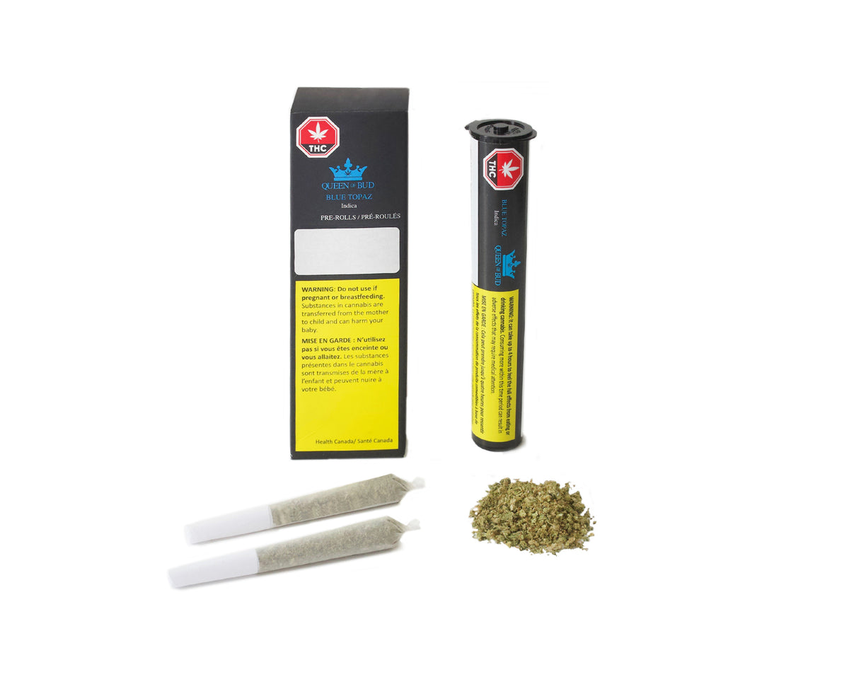 QOB BLUE TOPAZ KALI X TEMPLE KUSH (IND) PRE-ROLL - 0.5G X 2