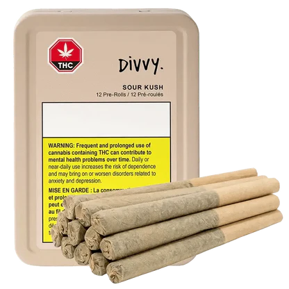 DIVVY SOUR KUSH (H) PRE-ROLL - 0.35G X 10