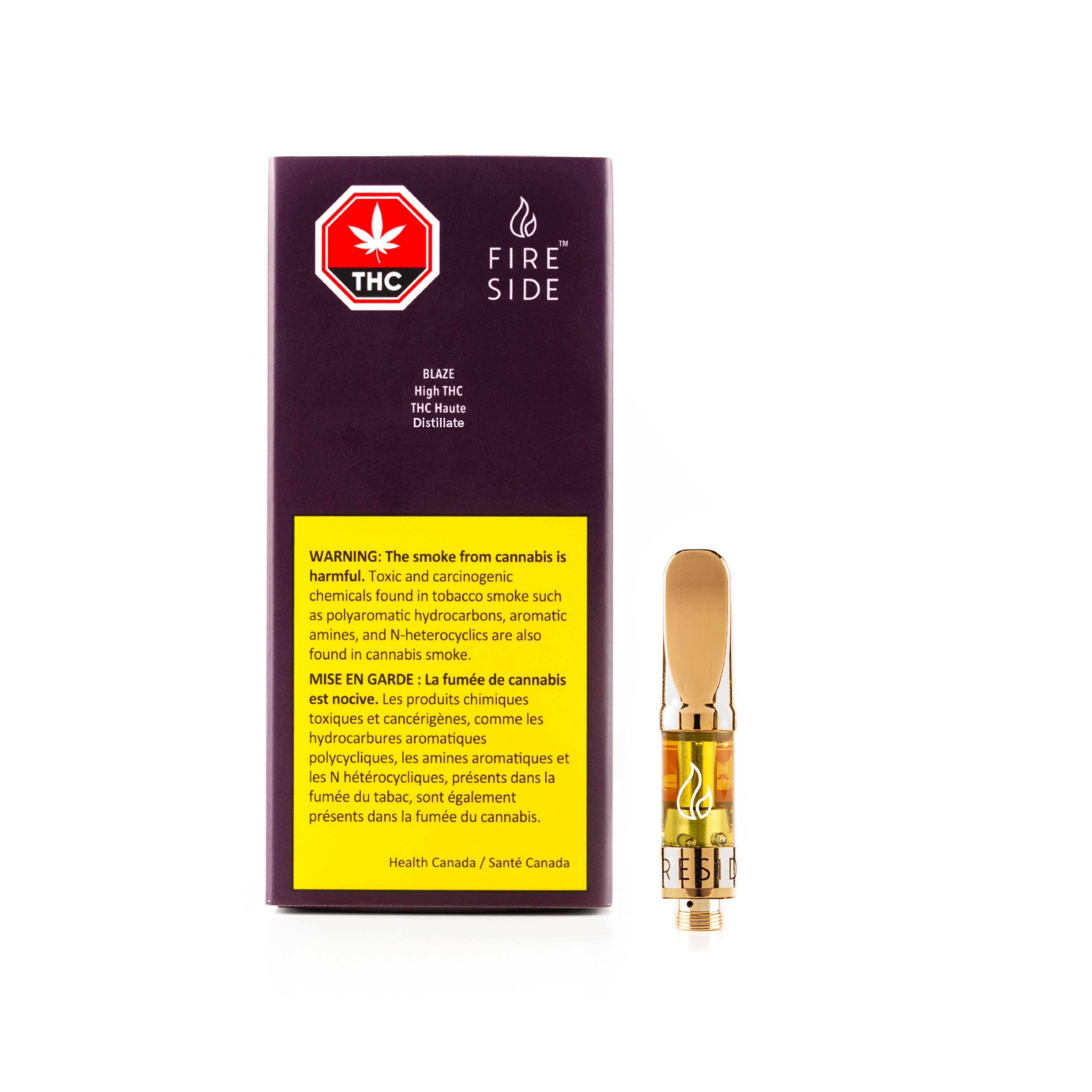 FIRESIDE BLAZE ULTRA HIGH THC DISTILLATE (H) 510 - 0.5G