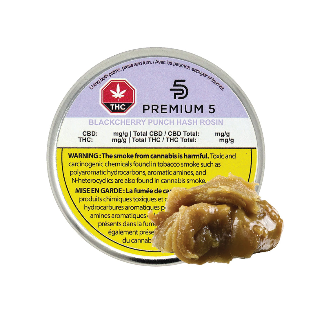 PREMIUM 5 BLACK CHERRY PUNCH (IND) HASH ROSIN - 0.5G