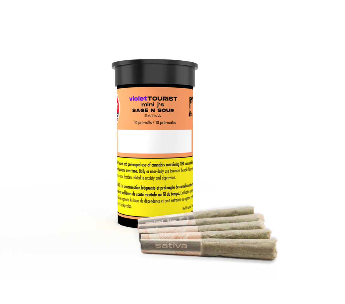 VIOLET TOURIST SAGE N SOUR (S) PRE-ROLL - 0.35G X 10
