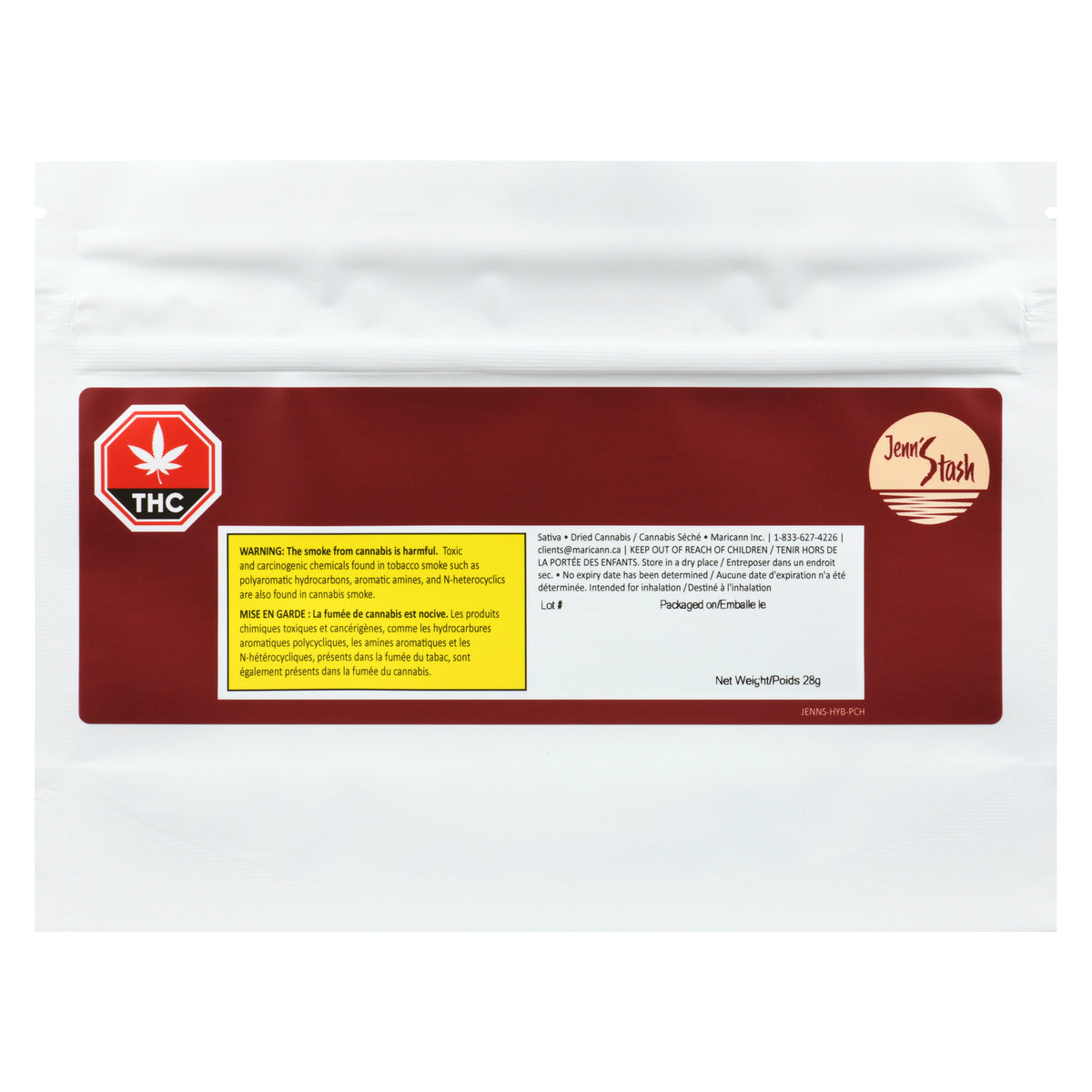 JENNS STASH SATIVA (S) DRIED - 28G