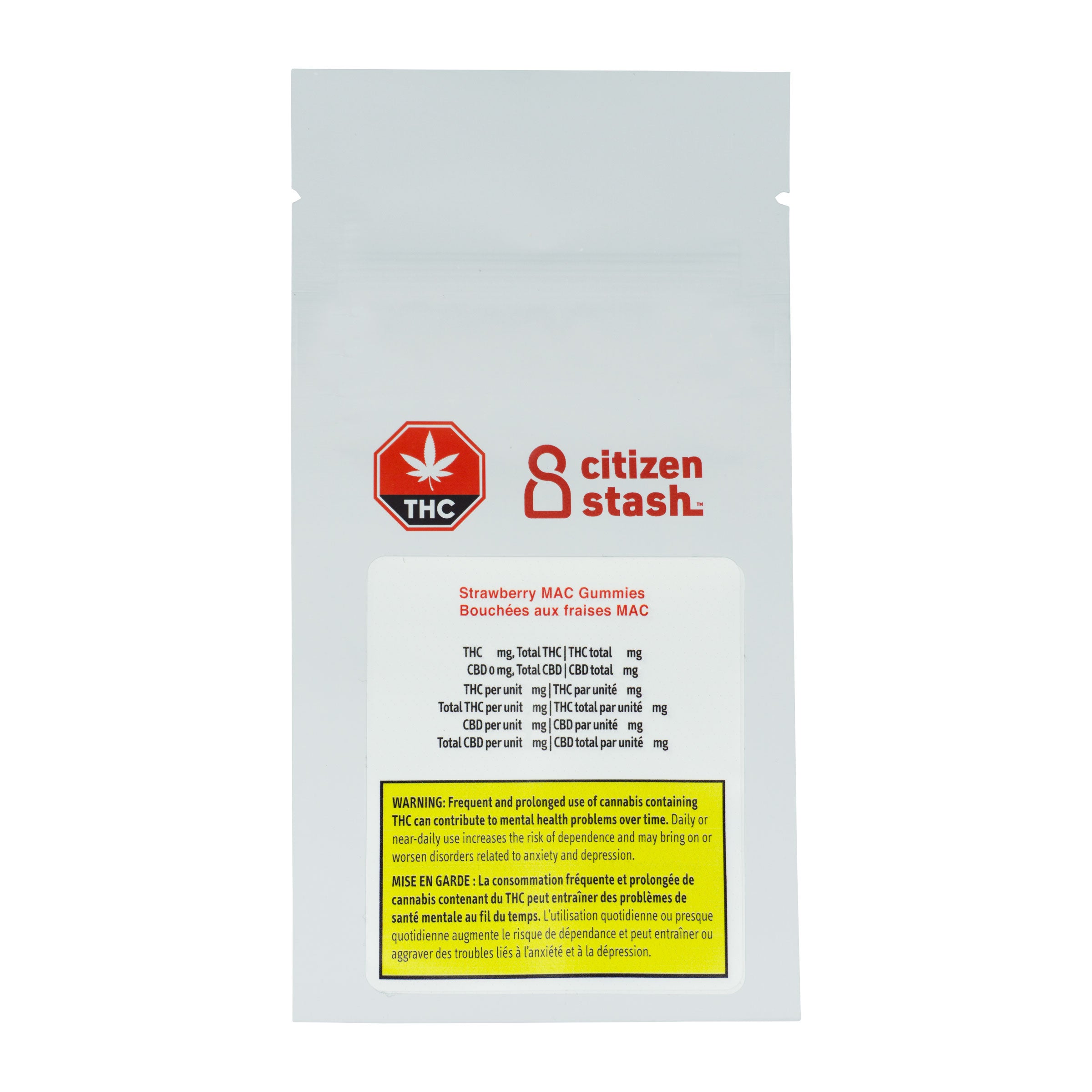 CITIZEN STASH STRAWBERRY MAC (IND) CHEW - 5MG X 2