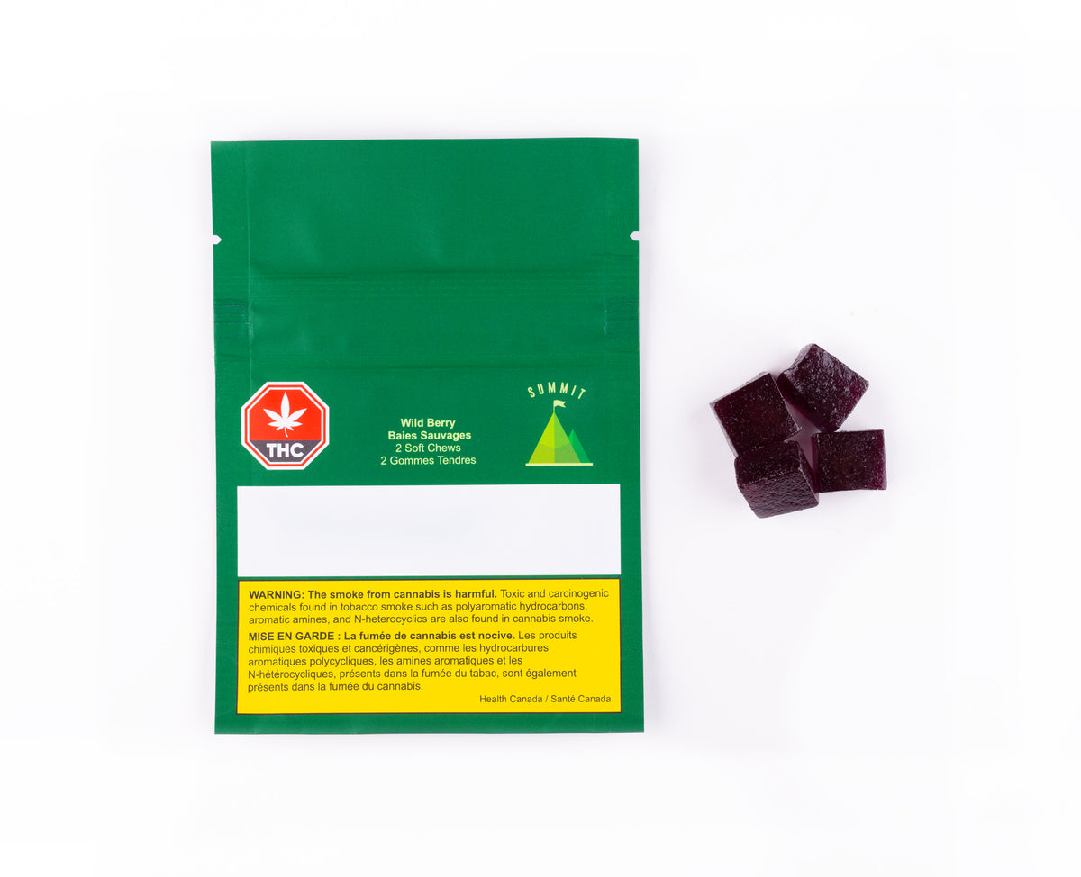 SUMMIT WILD BERRY (H) CHEW - 5MG THC X 2