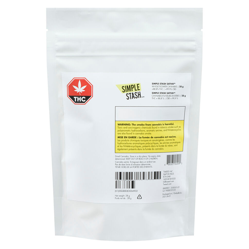 SIMPLE STASH SATIVA (S) DRIED - 28G