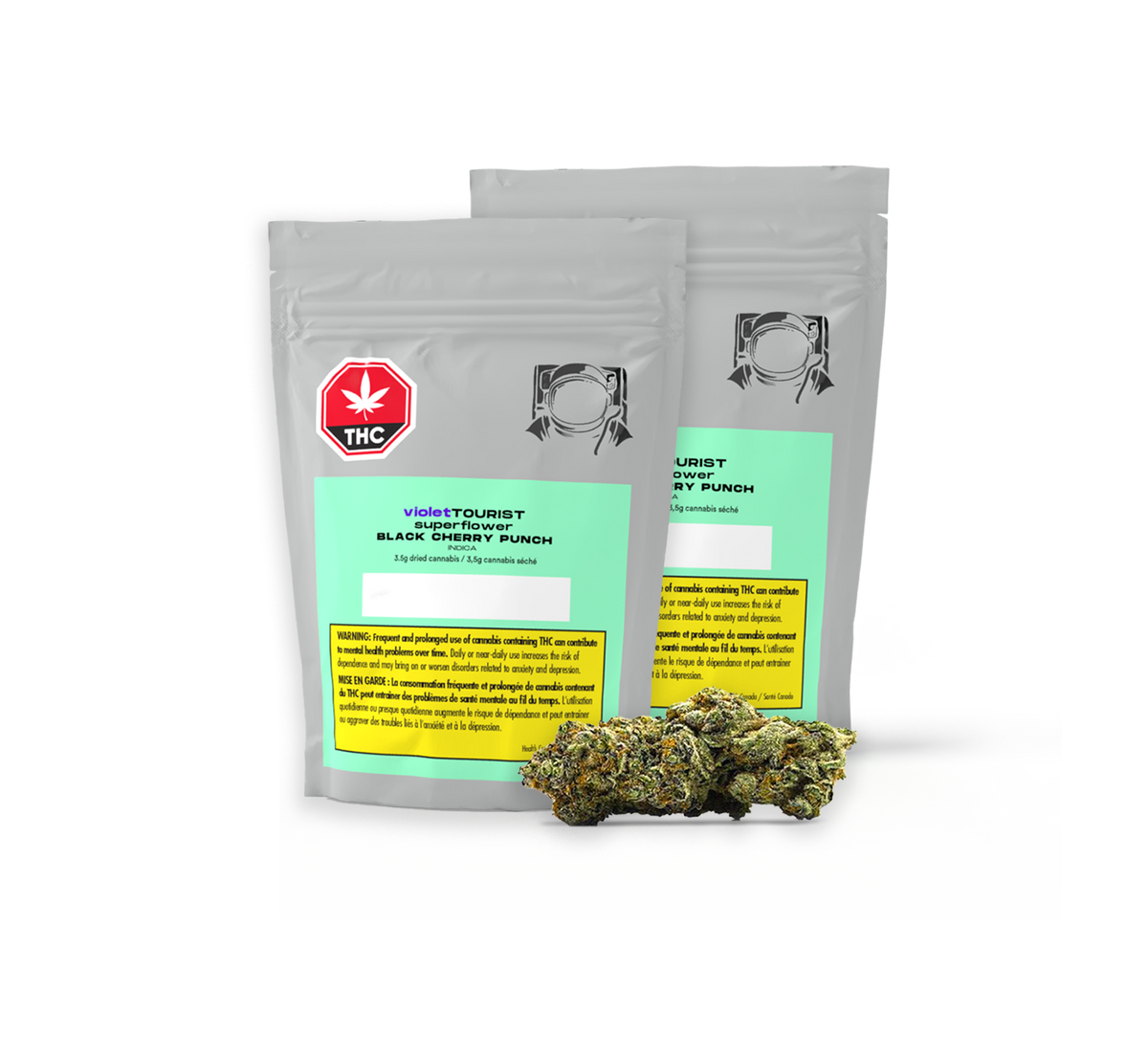 VIOLET TOURIST BLACK CHERRY PUNCH (IND) DRIED - 3.5G