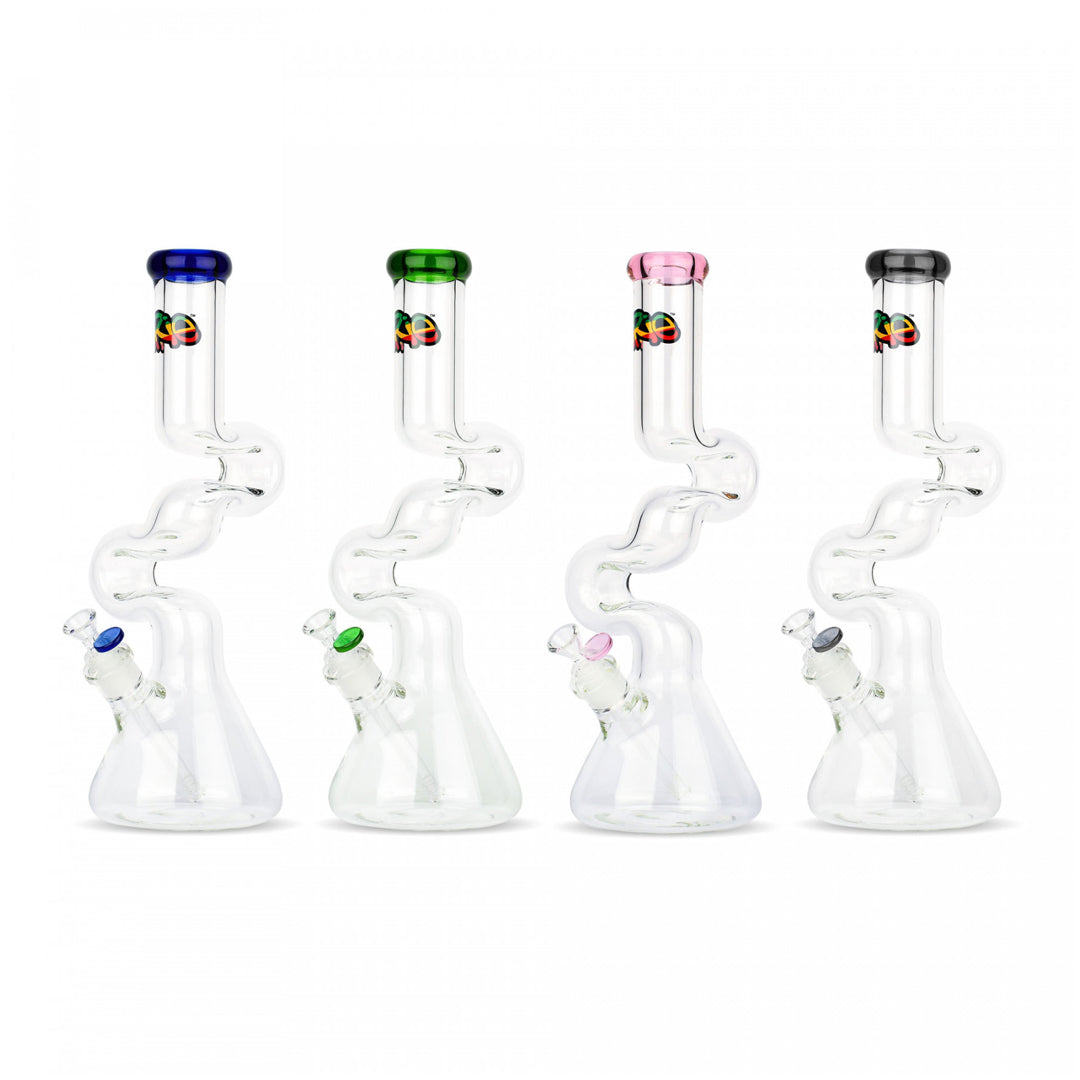 IRIE LOOP-D-LOOP BEAKER TUBE 16" - BLACK