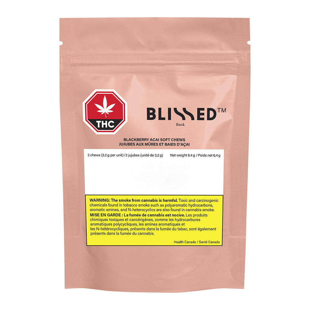 BLISSED 1:1 BLACKBERRY ACAI (H) CHEW - 5:5MG X 2