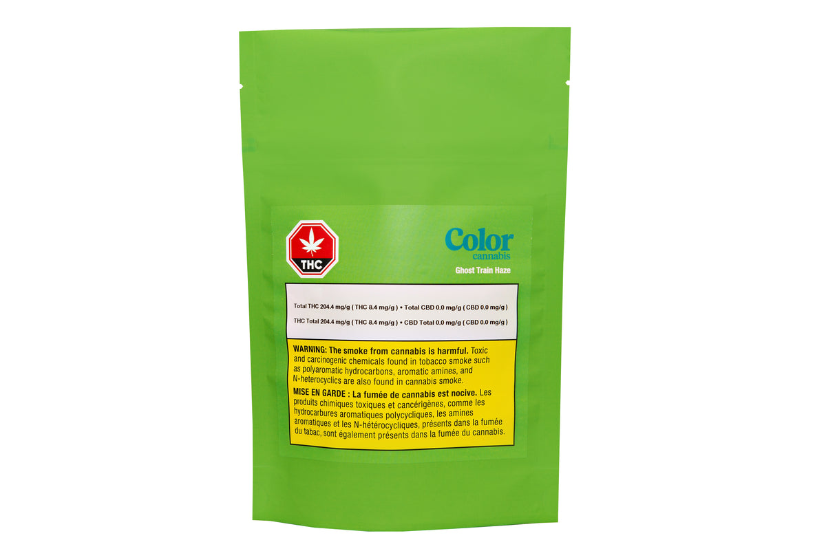COLOR CANNABIS GHOST TRAIN HAZE (S) DRIED - 15G