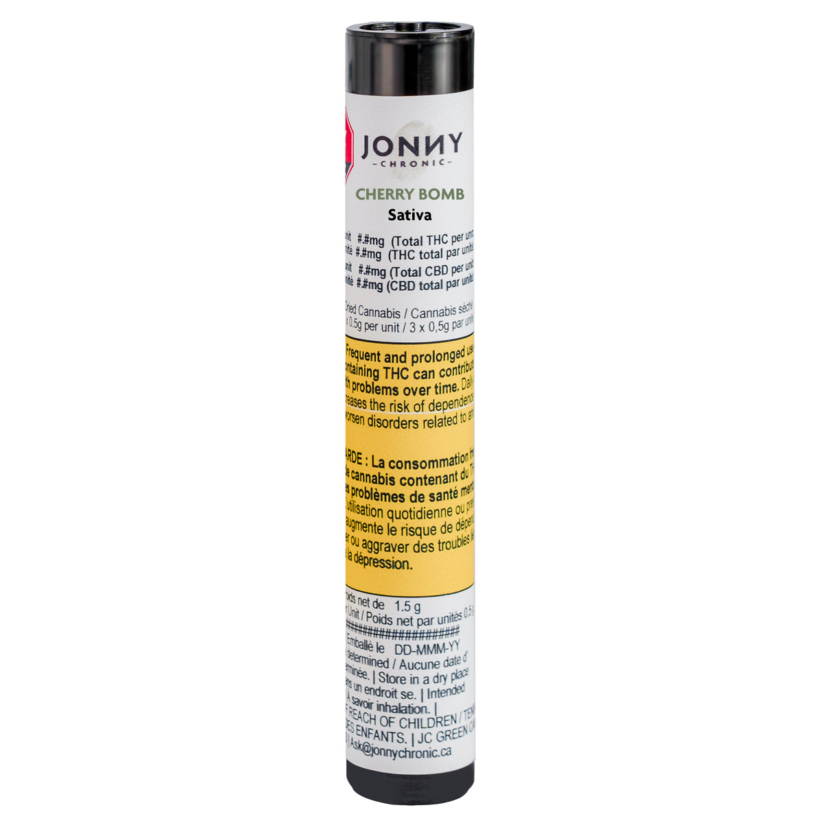 JONNY CHRONIC CHERRY BOMB (S) PRE-ROLL - 0.5G X 3