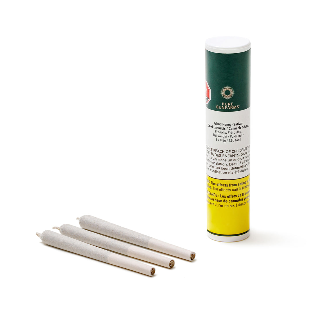 PURE SUNFARMS ISLAND HONEY (IND) PRE-ROLL - 0.5G X 3
