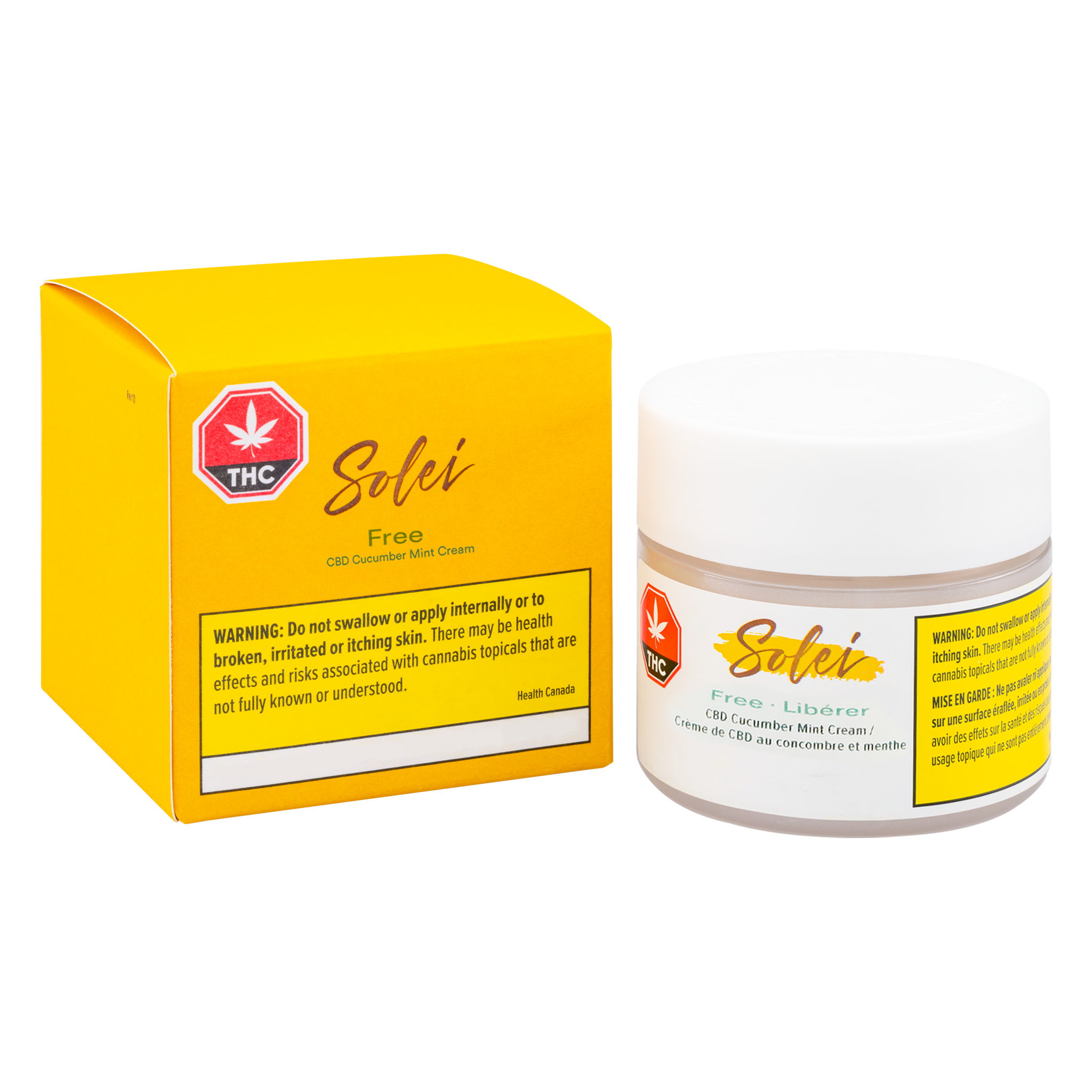 SOLEI FREE CBD (H) SCENTED BODY CREAM - 75G