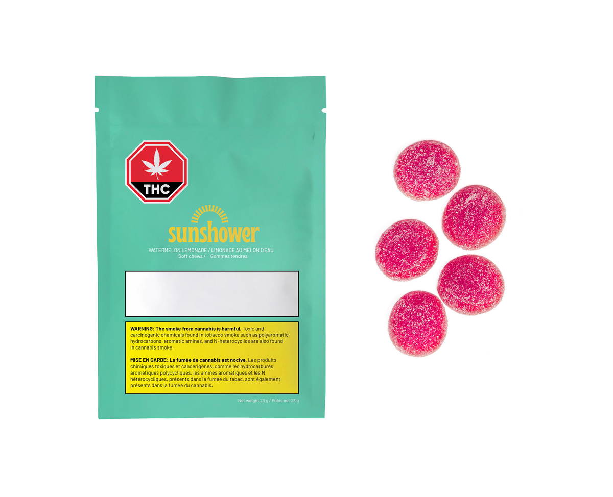 SUNSHOWER WATERMELON LEMONADE (H) CHEW - 2MG X 5