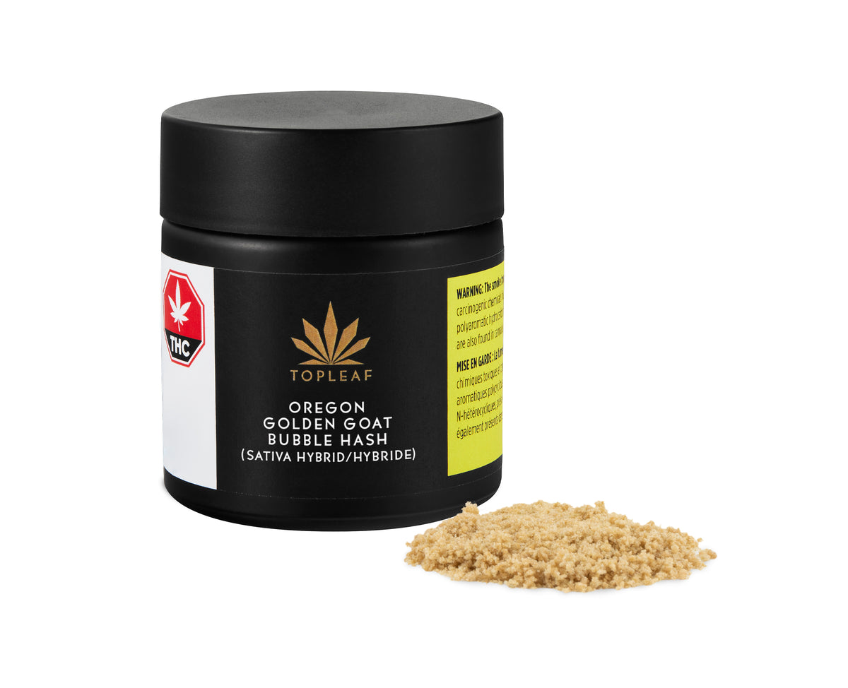 TOP LEAF OREGON GOLDEN GOAT BUBBLE HASH (S) HASH - 1G