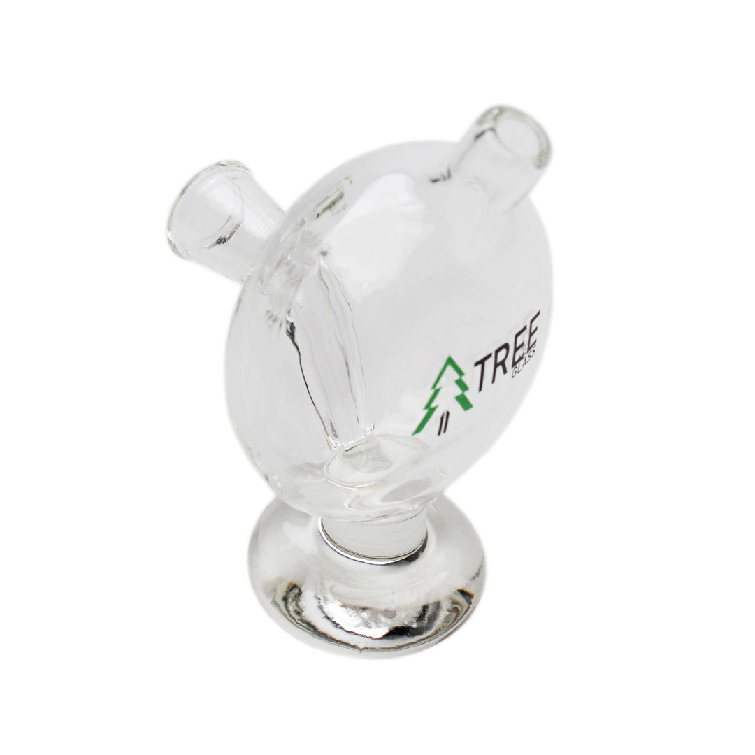 TREE GLASS DOOBIE BUBBLER - OVAL