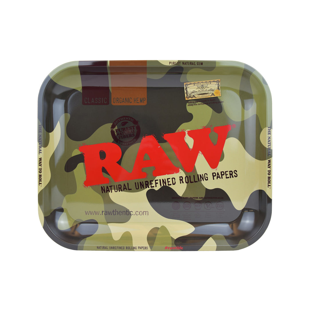 RAW CAMO ROLLING TRAY - LARGE