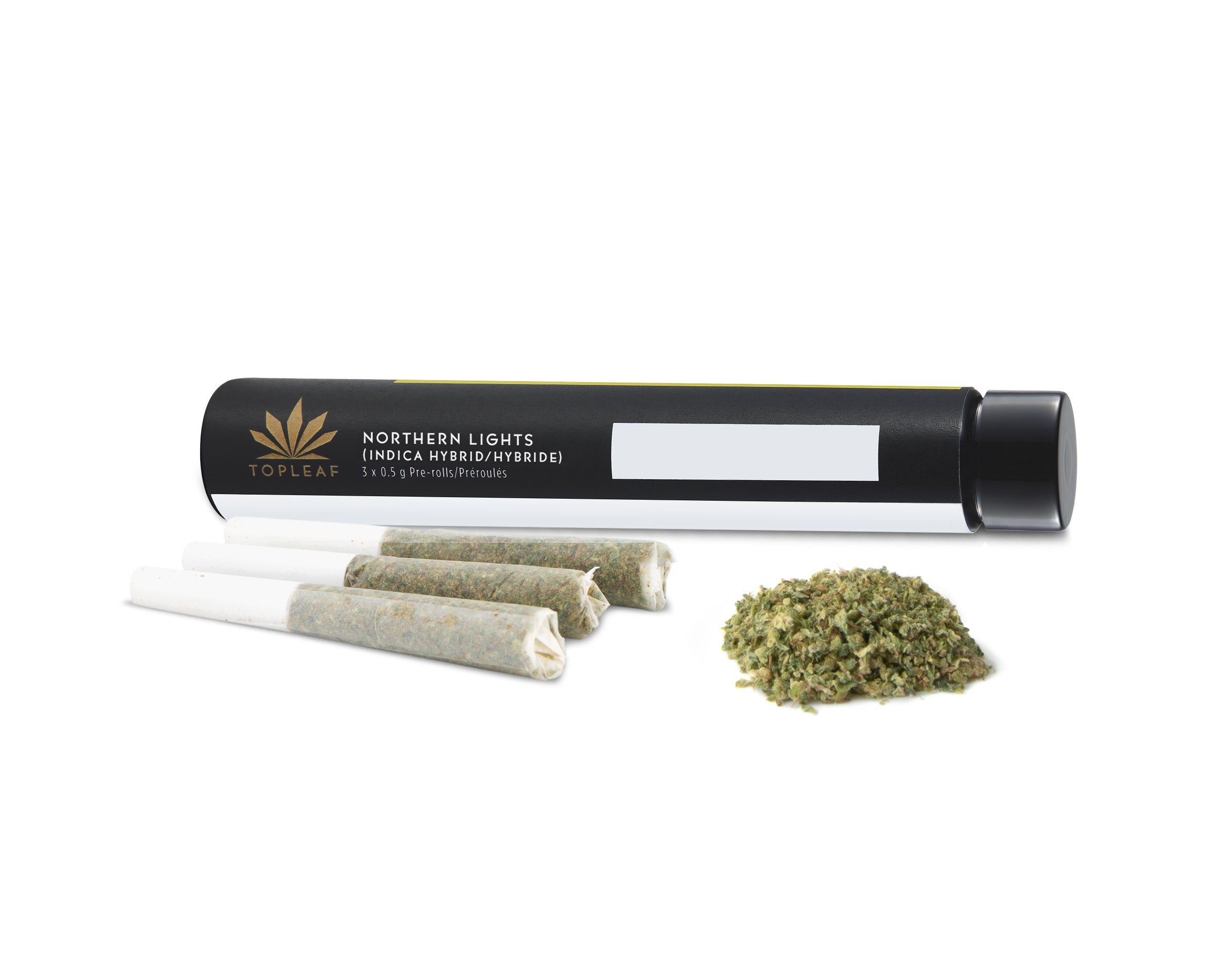 TOP LEAF NORTHERN LIGHTS (IND) PRE-ROLL - 0.5G X 3