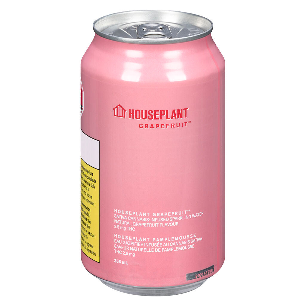 HOUSEPLANT GRAPEFRUIT SPARKLING WATER (H) BEV - 355ML X 4
