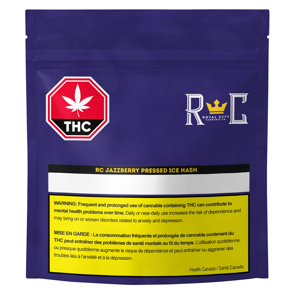 ROYAL CITY JAZZBERRY (IND) PRESSED ICE HASH - 1G