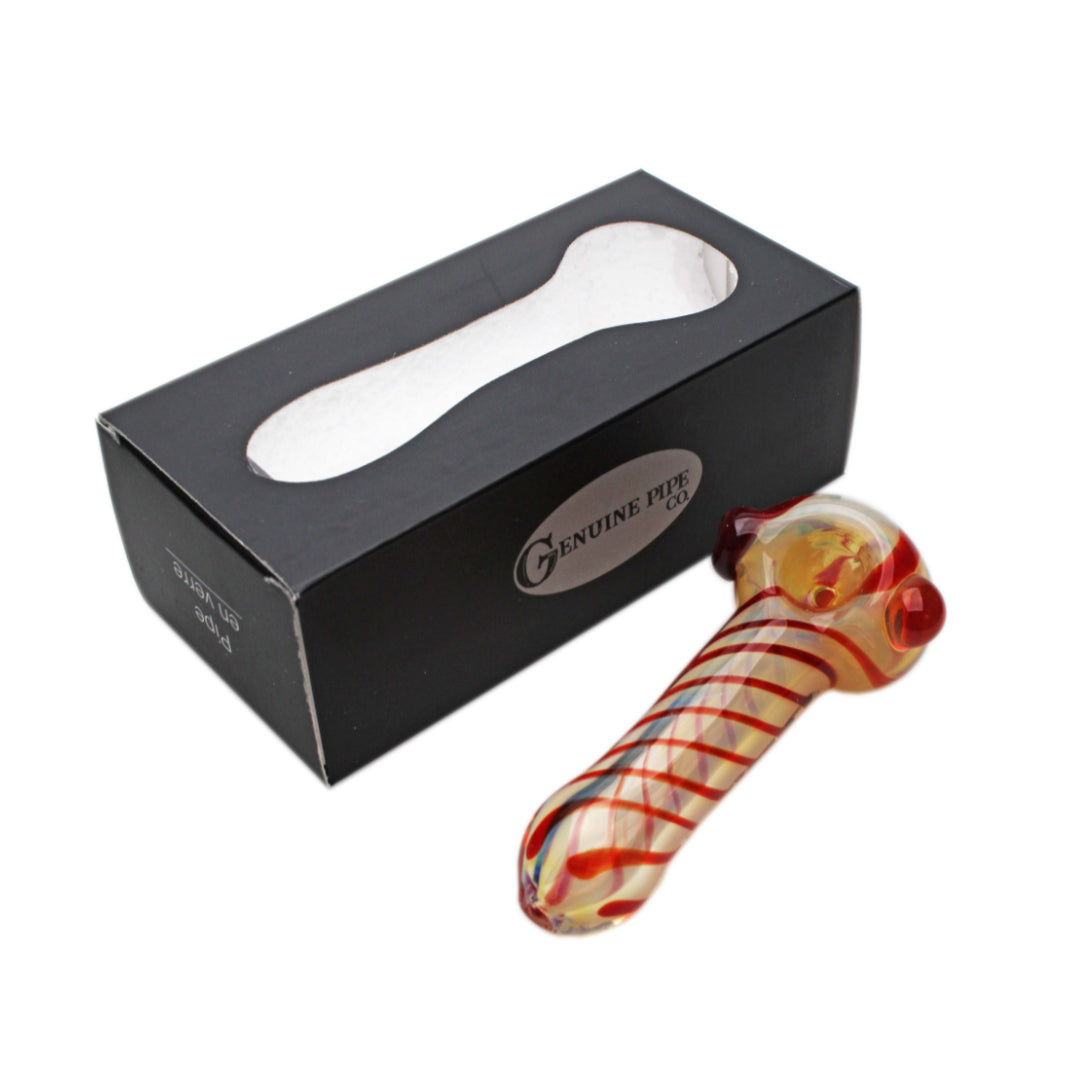 GENUINE PIPE CO 4" FUMED STRIPED PIPE
