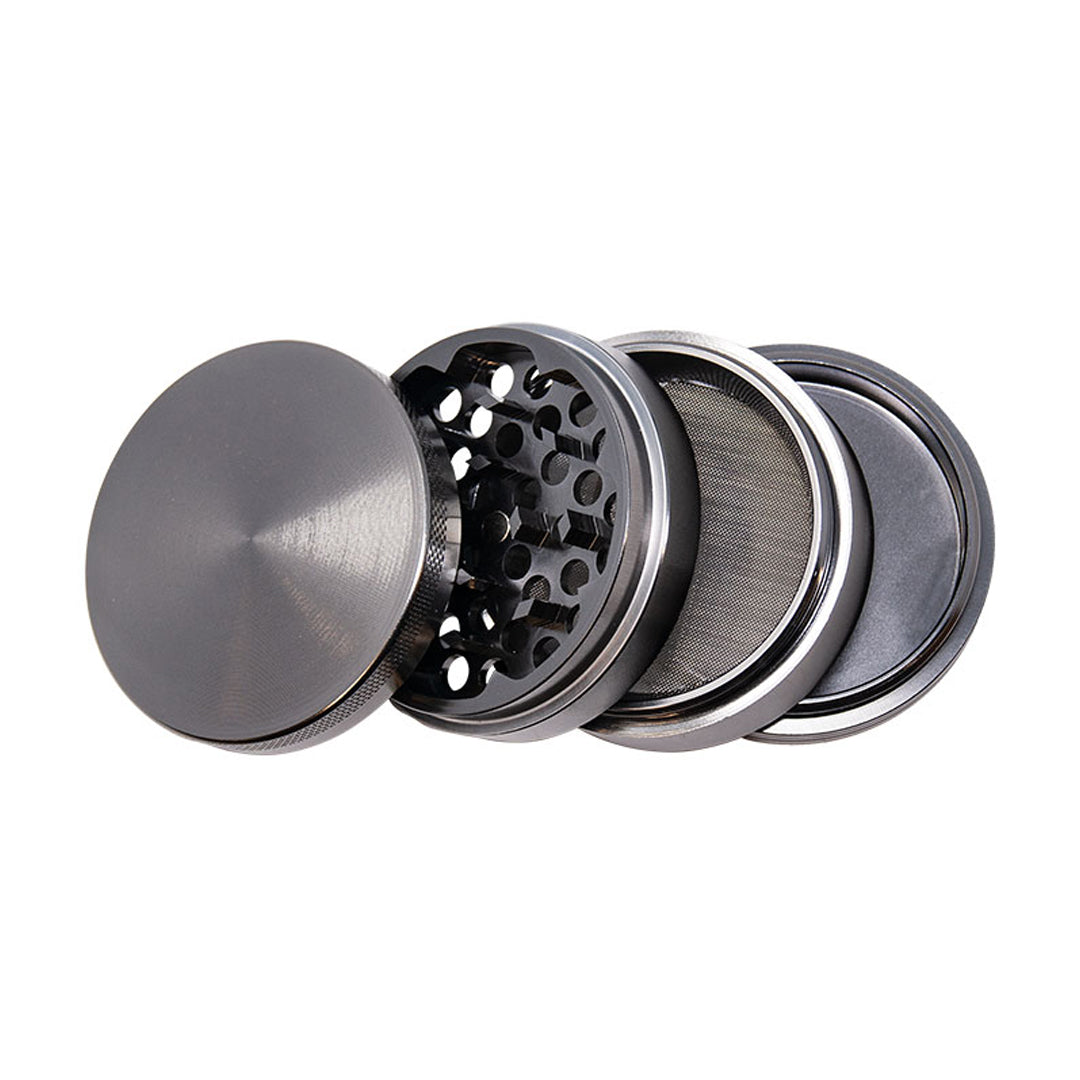 CANNATONIK 4PC GRIPPED ALUMINUM GRINDER 63MM