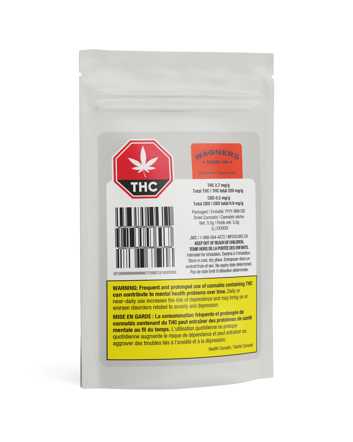 WAGNERS CHERRY JAM (H) DRIED - 3.5G