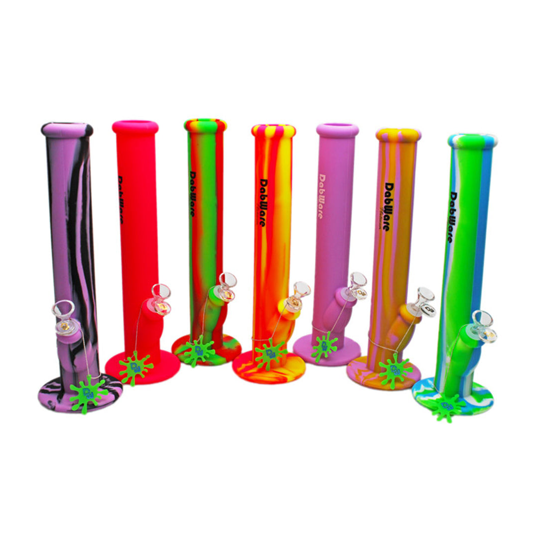 DABWARE PLATINUM 14" STRAIGHT SHOOTER SILICONE BONG