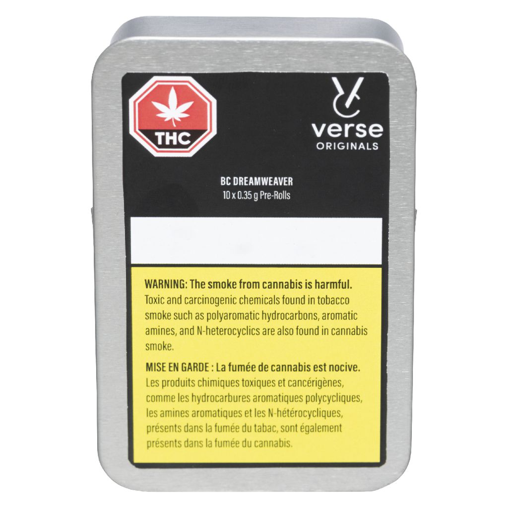 DNU - VERSE BC DREAMWEAVER (IND) PRE-ROLL - 0.35G X 10