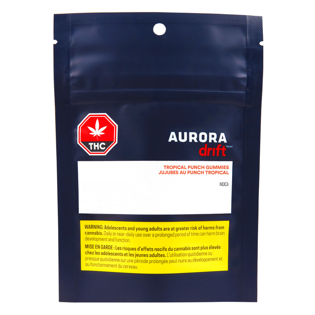 AURORA DRIFT TROPICAL PUNCH (IND) CHEW - 5MG THC X 2