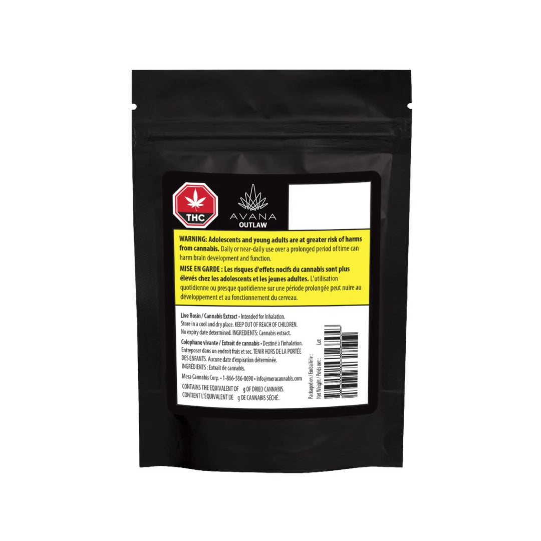 AVANA OUTLAW (H) LIVE ROSIN - 1G
